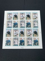 New Early Football Heroes 37c Stamp Sheet Pane 2002 Usps Postage 20 Stamps - $12.00