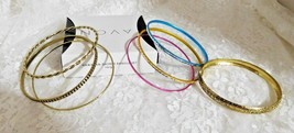 Avon Hawaiian Shores  Bangle Bracelet Set   7 Bangles Size Small  - $14.12