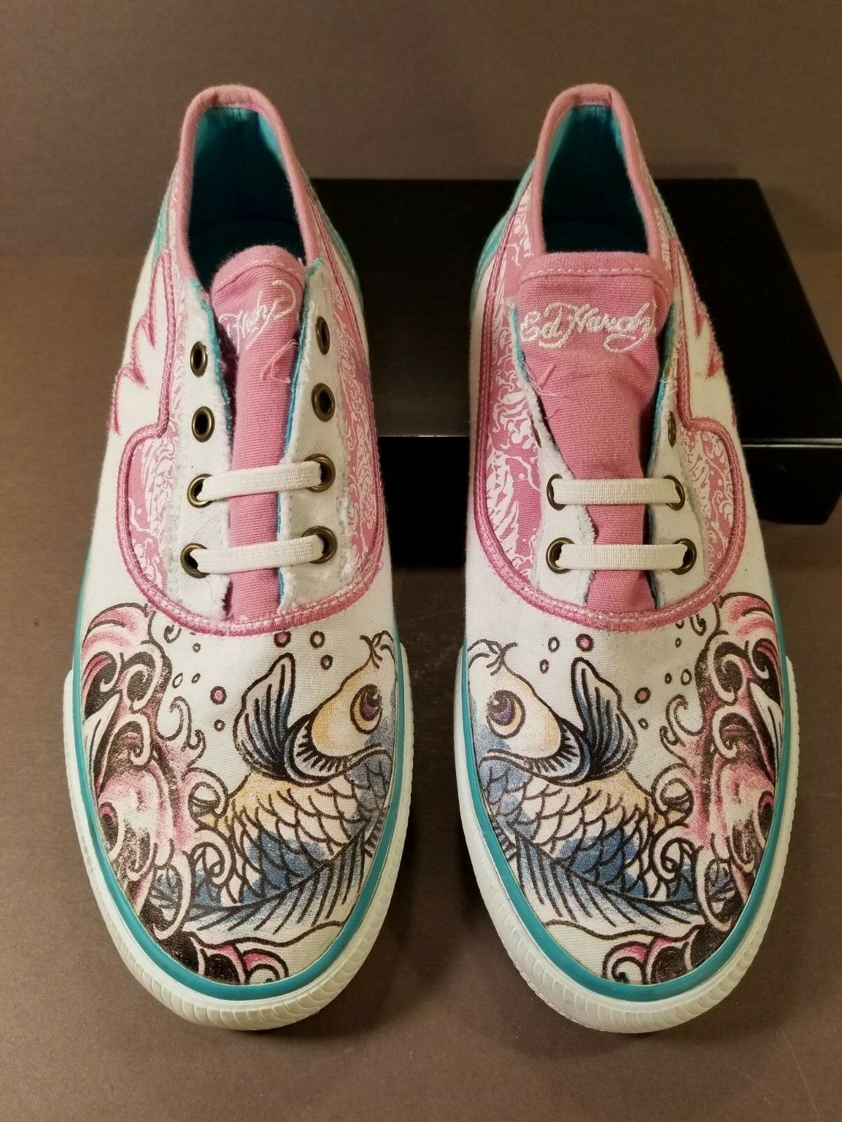 ed hardy laceless sneakers