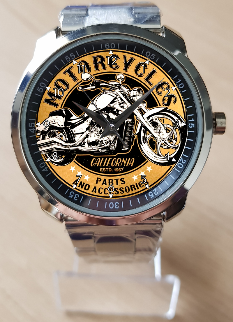 Primary image for Biker California Racers Art Motorcycle Unique Wrist Watch Sporty