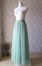 SAGE GREEN Bridesmaid Tulle Skirt Plus Size 2022 Wedding Skirt Outfit High Waist image 4