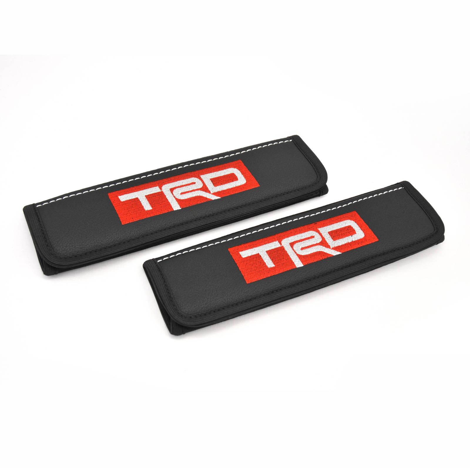 Image of Toyota TRD seat belt covers Leather shoulder pads Accessories with emblem