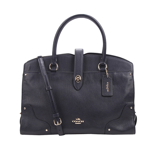 coach navy blue messenger bag