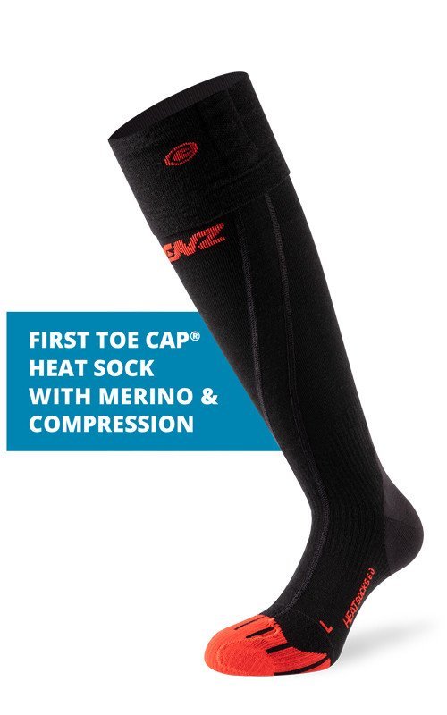 LENZ HEAT SOCKS 6.0 TOE CAP MERINO COMPRESSION - Socks