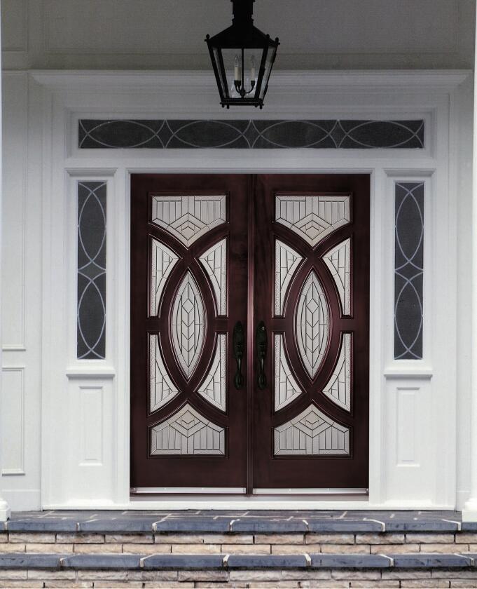 Mahogany Exterior Front Wood Double Entry And 50 Similar Items