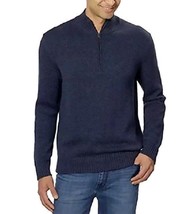 Calvin Klein Men's 1/4 Zip Knit Pullover Sweater  Navy Armada  Sz XL - $29.51