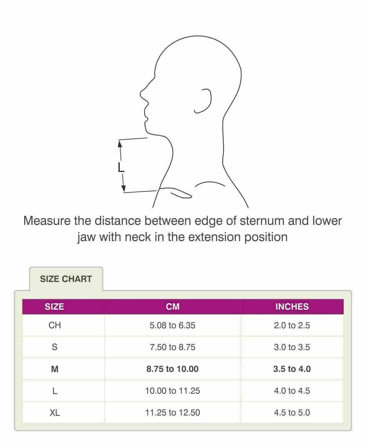 New Tynor Cervical Collar Orthosis Brace (Philadelphia) Ethafoam Medium