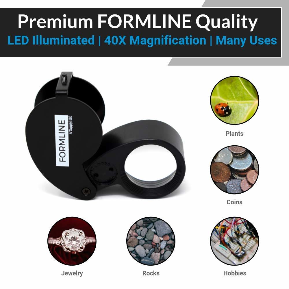 40X LED Illuminated Jewelers Loupe/Trichome Scope by Formline Supply