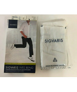 SIGVARIS Men&#39;s Casual Cotton 186 Knee High Compression Socks 15-20mmHg W... - $26.73