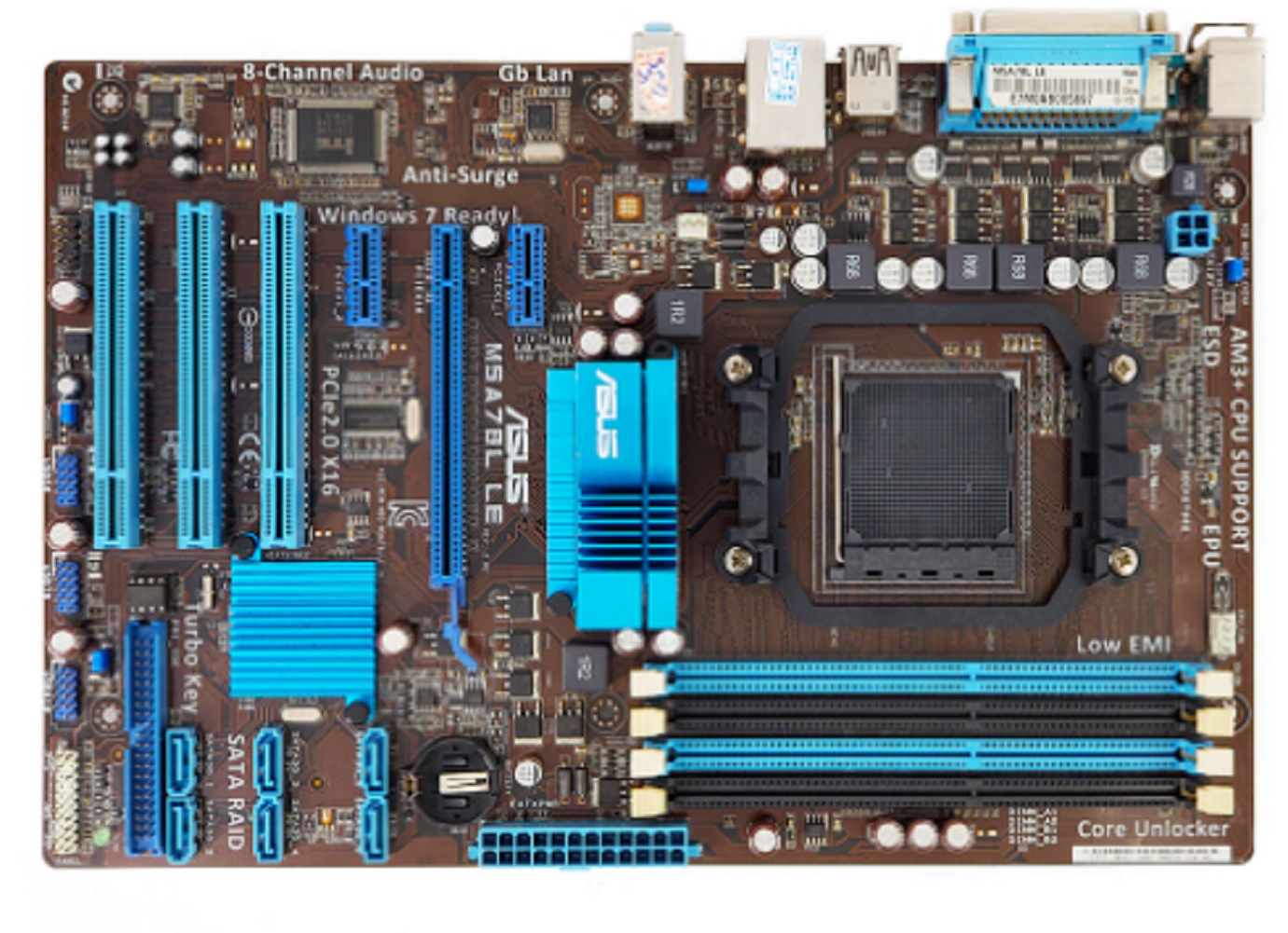 Asus M5A78L LE Desktop Motherboard AMD 760G Socket AM3/AM3+ For AMD FX ...