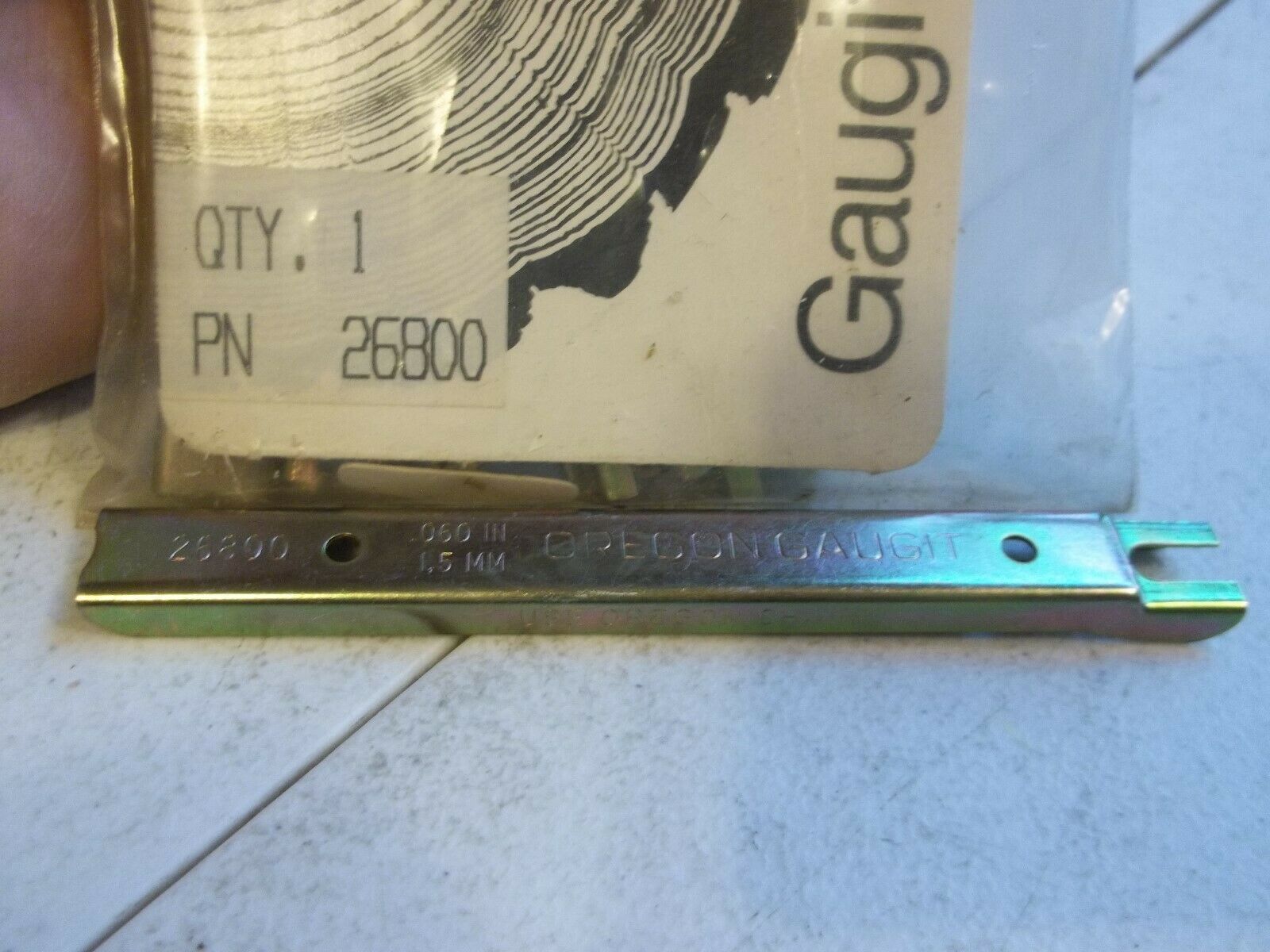 1 OREGON 26800 Gaugit .060" single raker saw chain depth gauge end drop