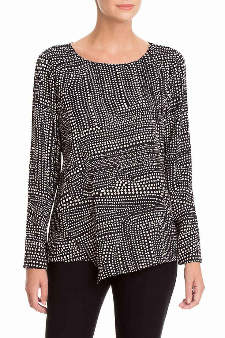 Nic + Zoe - Diamond Dot Top - Multi - XL - Tops & Blouses