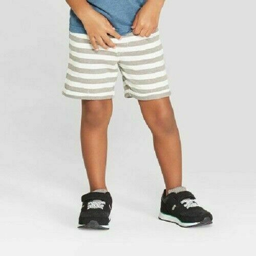 Cat /& Jack Grey Stripe Infant Toddler Boys Shirt 18M 2T 3T 5T NWT