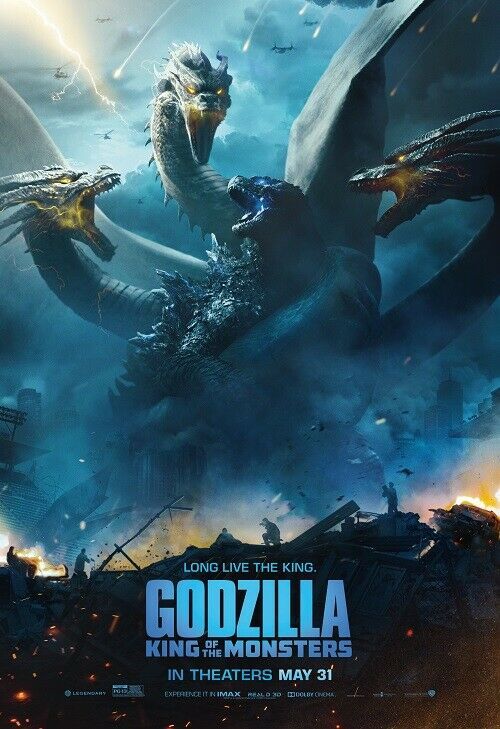 Godzilla King of the Monsters Poster Movie 2019 Film Print 11x17 24x36 27x40