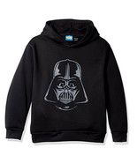 Star Wars Big Boys&#39; Darth Vader Helmet Fleece Pullover Hoodie - $14.95