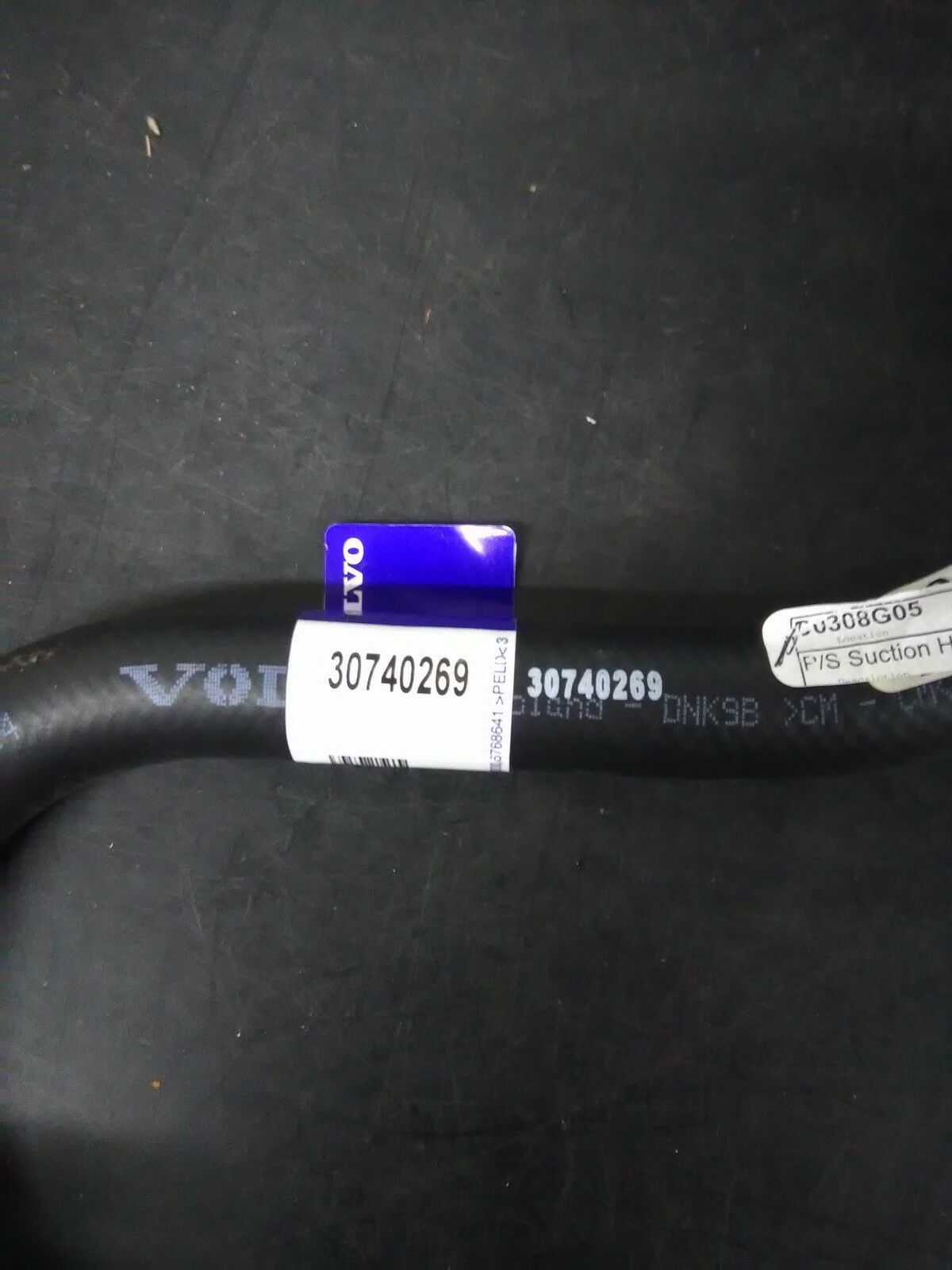 Volvo XC90 Turbocharged Power Steering Reservoir Line Hose 30740269
