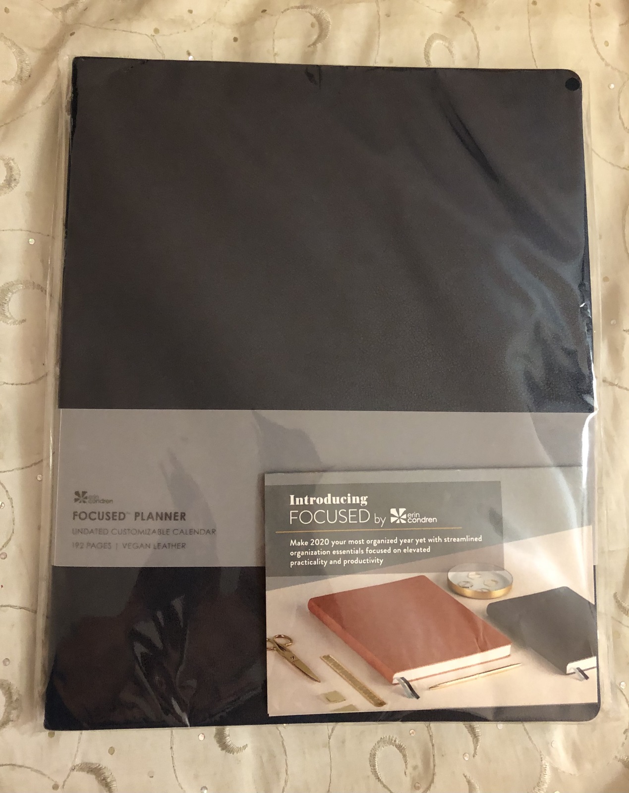 Erin Condren 12 Month Undated Softbound Focused Planner 8x10 Navy