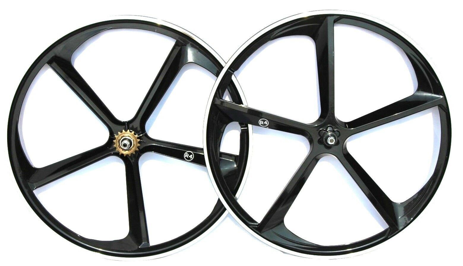 R4 29" BMX 5Spoke Magnesium Alloy Wheel set Wheels Rims W/ Freewheel
