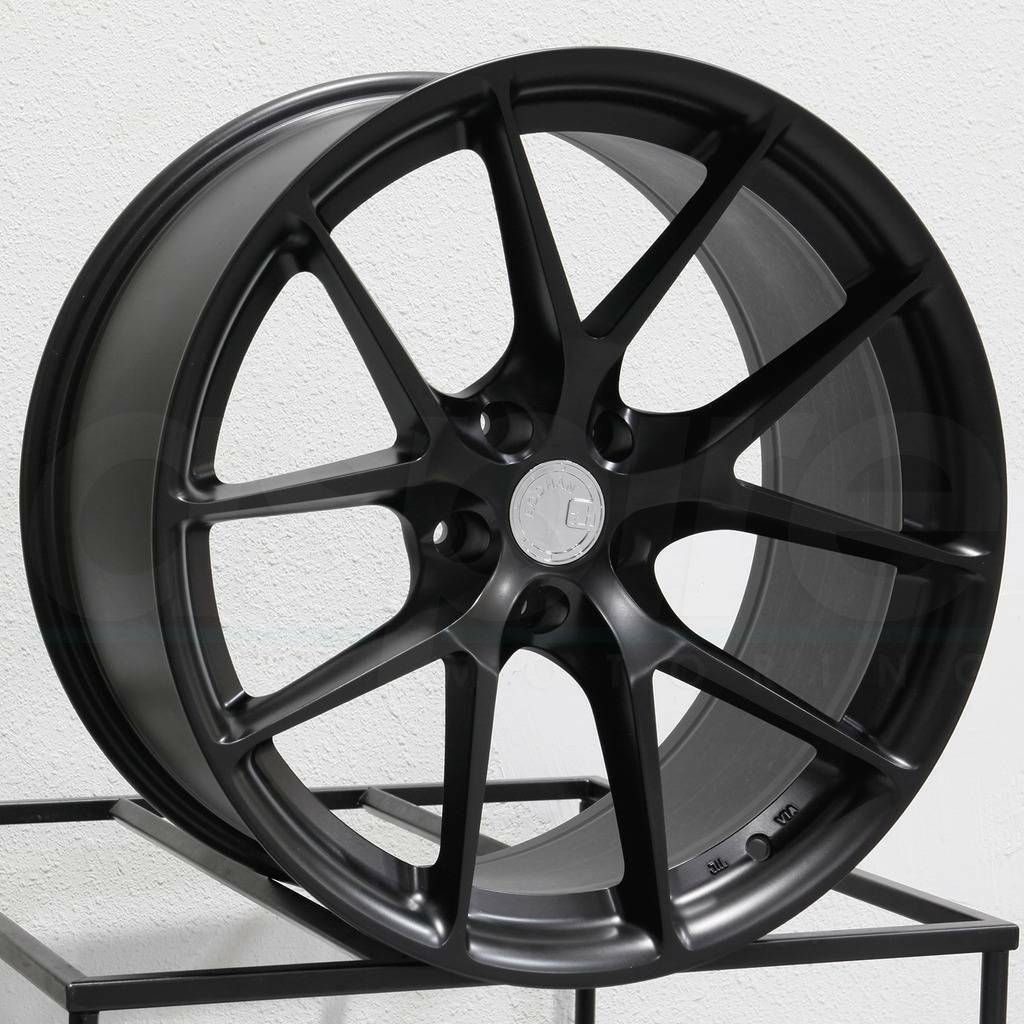 19x8.5/19x9.5 Aodhan AFF7 Custom 5x112 35/35 Matte Black Wheels Rims ...