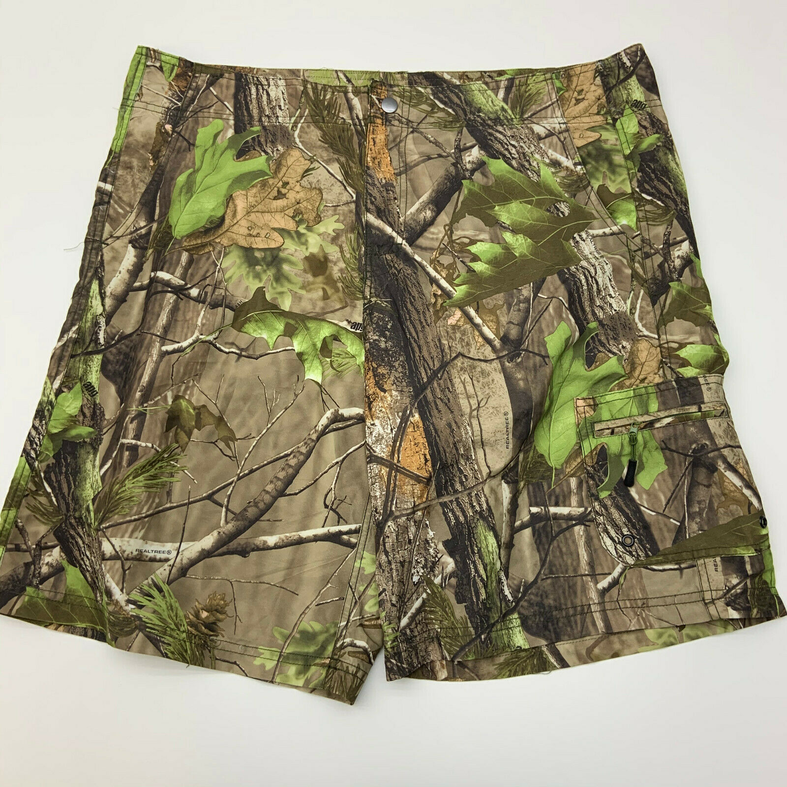 Realtree Camo Board Shorts Mens XXL Camouflage Polyester Casual Hunting ...