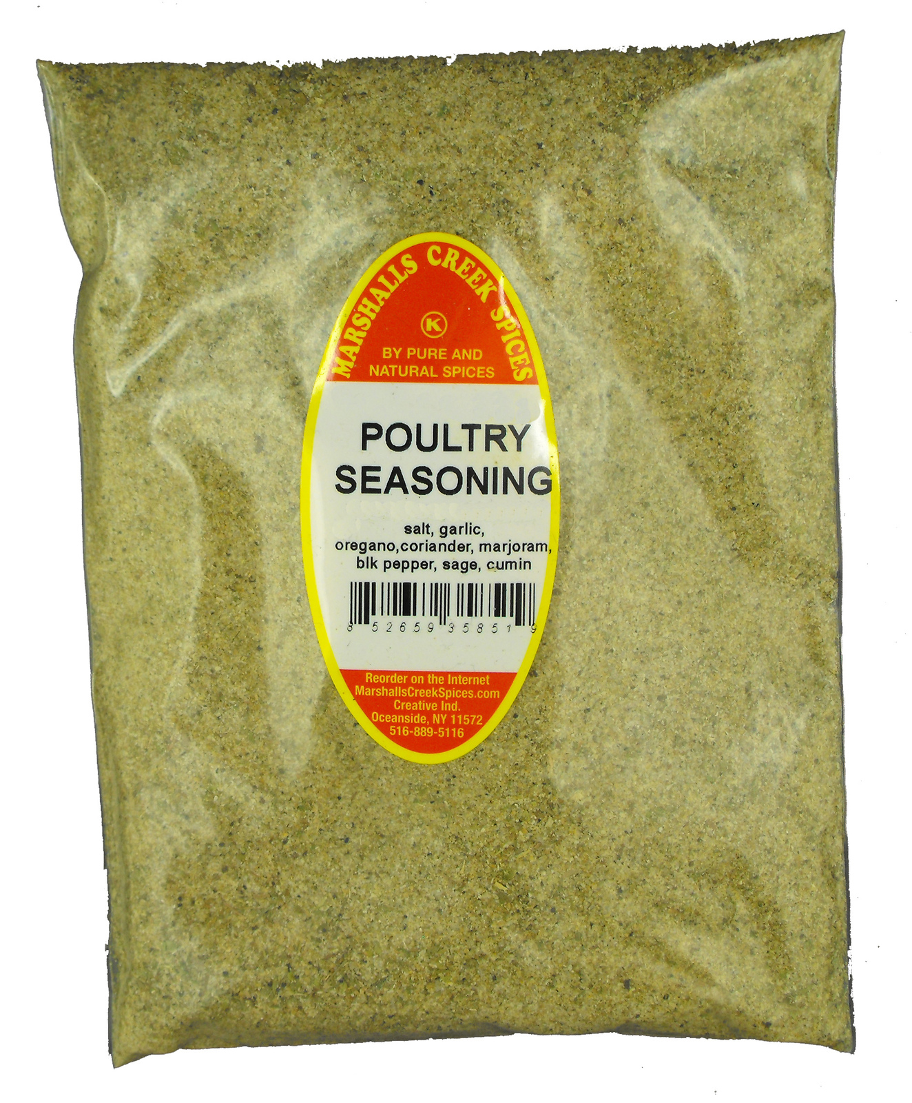 Marshalls Creek Kosher Spices (bz11) POULTRY SEASONING REFILL 13 OZ
