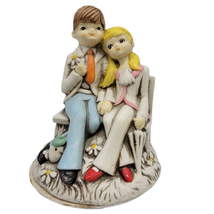 Vintage Sankyo Loving Couple Music Box &#39;&#39;We&#39;ve Only Just Begun&#39;&#39; Made in... - $24.71
