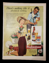 Vintage 1950 Original Magazine Ad Budweiser Beer "There is nothing like it." - $12.95