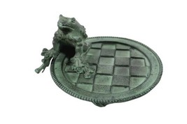 New Mackenzie Childs Metal Decorative Footed Frog Stand Planter Garden image 1
