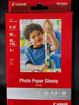 Canon Photo Paper Glossy 4&quot; X 6&quot; GP502 1 Boxes (50 Sheets) (NEW) Japan - $3.96