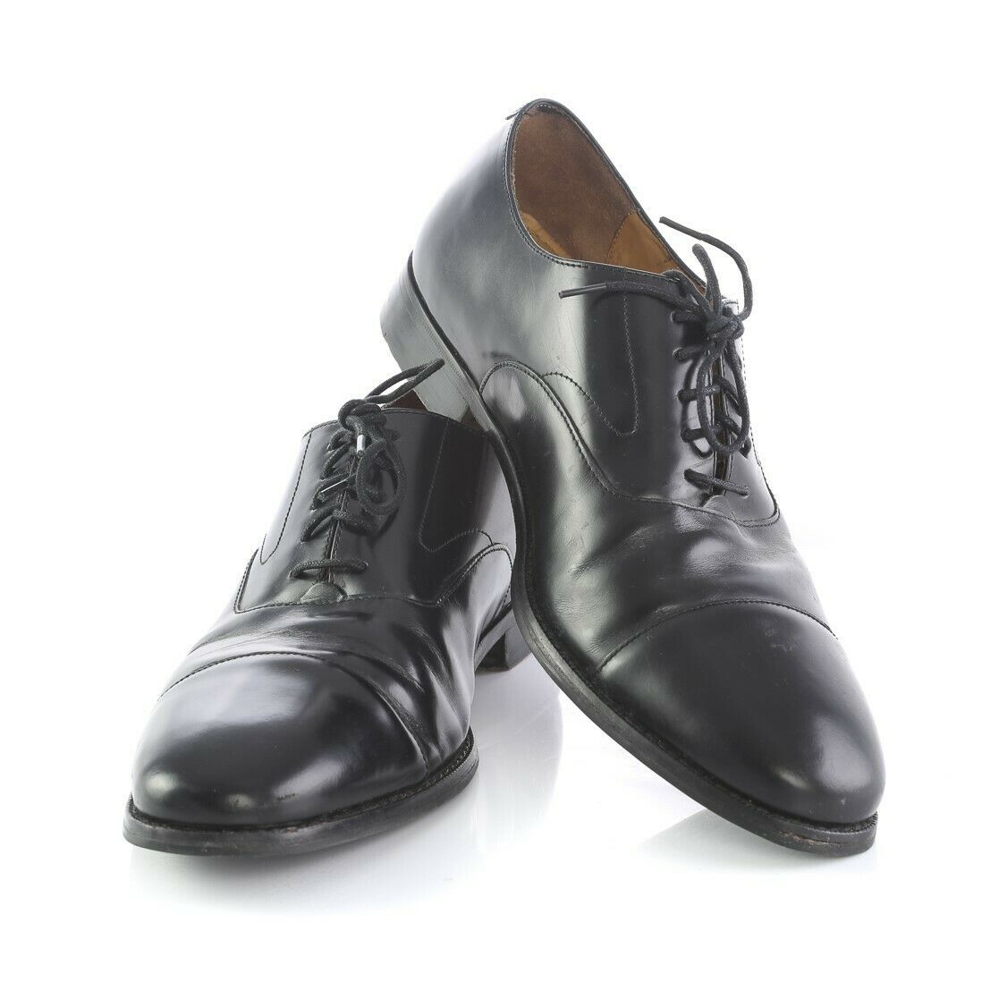 Cole Haan Black Leather Cap Toe Oxfords Dress Shoes Mens 11 M India C08073