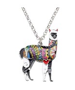 LifeOfPro 2020 Statement Zinc Alloy Floral Alpaca Choker Necklace Chain ... - $24.00
