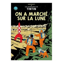 Explorers on the moon Tintin poster