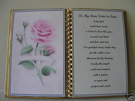 Sister In Law BIRTHDAY/ Christmas GIFT/PINK Rose - $13.50