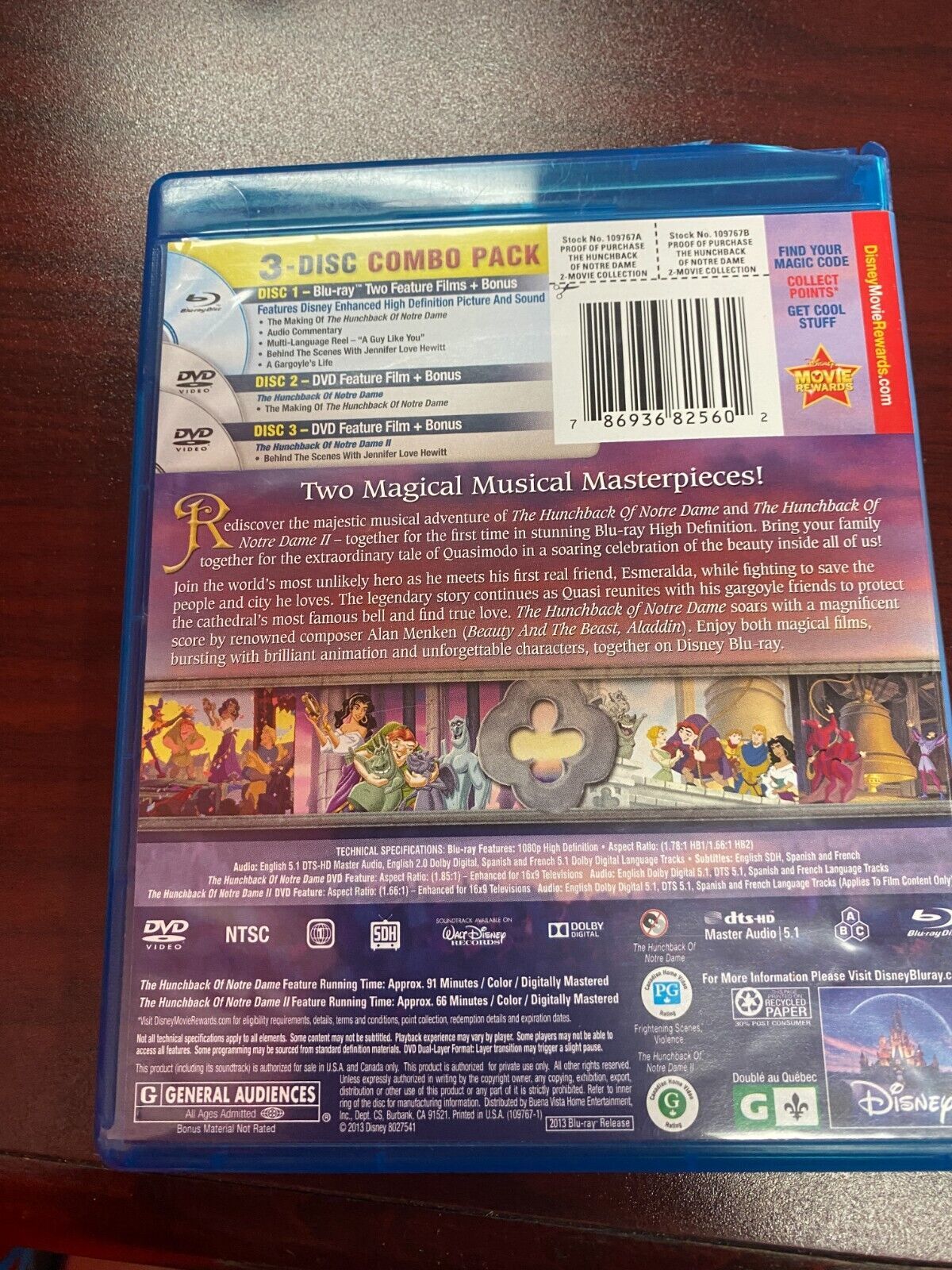 Disney The Hunchback of Notre Dame 2-Movie Collection (BluRay) - DVDs ...