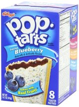 2pk Kellogg's Pop-Tarts Frosted Blueberry Toaster Pastries 8 ct ~ FAST FREE SHIP - $12.88