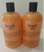 2x Philosophy Beach Girl Orange Slush Shampoo/Shower Gel/Bubble Bath No ... - $39.99