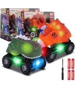 F FiGoal Dinosaur Cars with LED Light Sound Dino Car Toys - $20.47