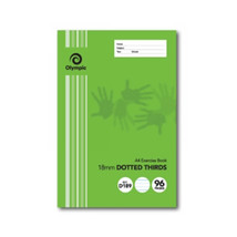 Olympic A4 18mm Dotted Thirds Exercise Book 96pg (10/Pack) - $40.61