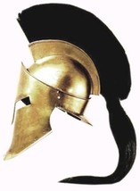 King Spartan 300 Movie Helmet + Liner & Stand for Re-Enactment,LARP,Role Play
