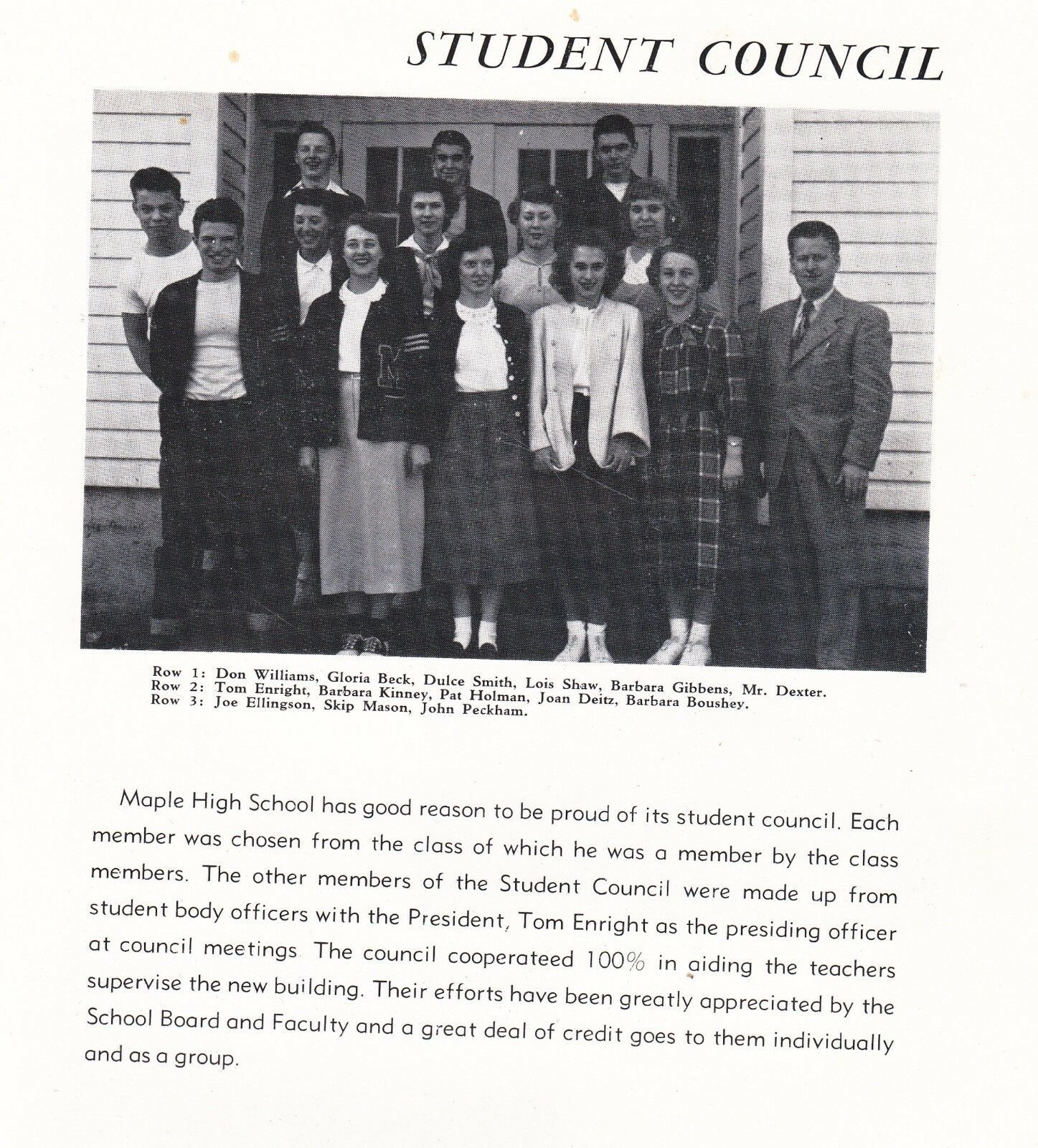 1950 Mapleton High School Yearbook The Maple Log, Mapleton, Oregon