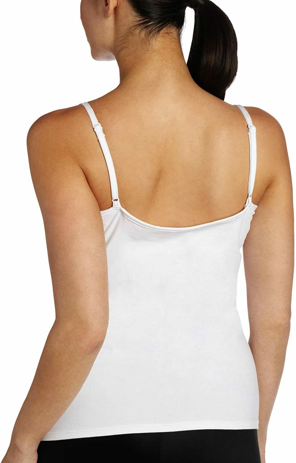 Panache White Cotton Lycra Camisole With Built In Bra Us H Uk Ff Shapers