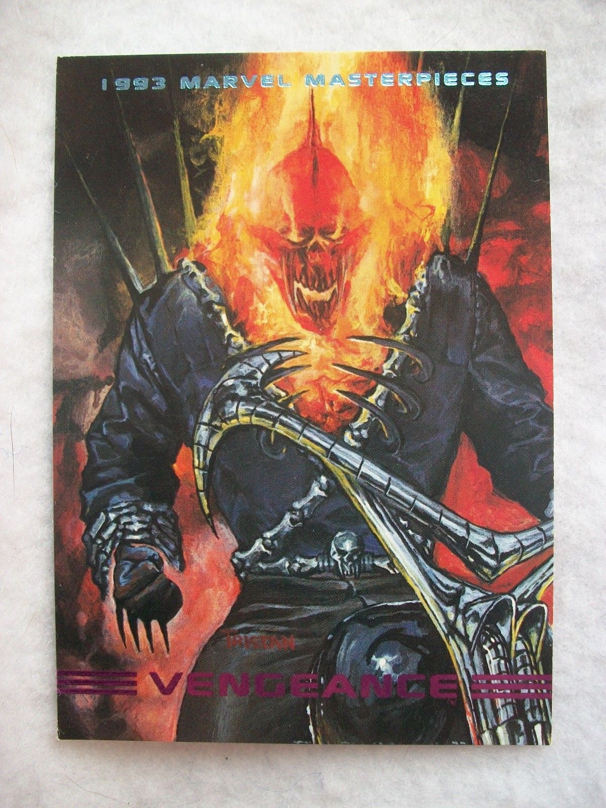 1993 Skybox Marvel Masterpieces Trading Card # 74 Vengeance - X-Men