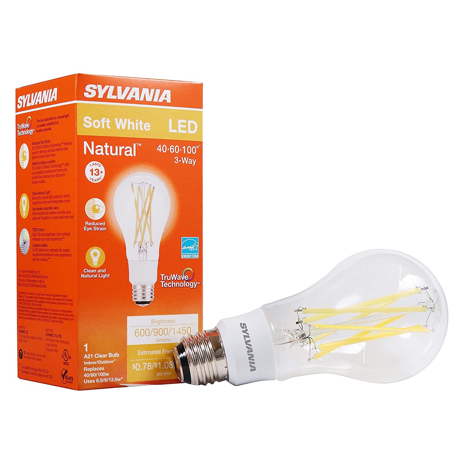 Sylvania 20921 FP21/835/ECO PENTRON Straight T5 Fluorescent Tube Light Bulb 