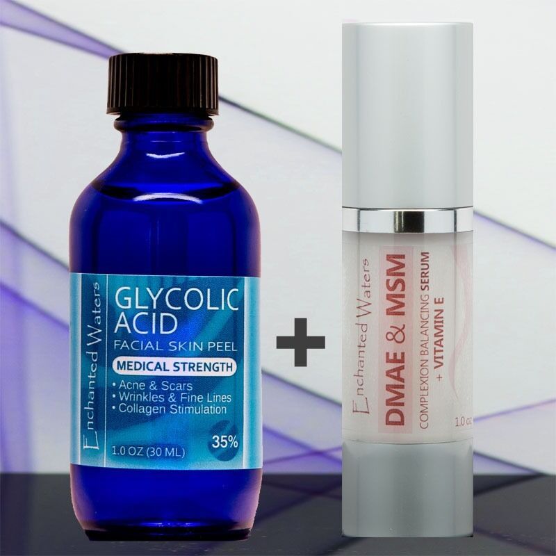 GLYCOLIC ACID 35% + DMAE MSM Serum / Cream  - Anti Aging, Acne Scars, Wrinkles