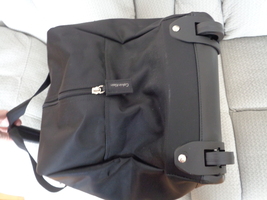 Calvin Klein Nylon Duffel Travel Carry-on Bag with Wheels Black 12 X 24 ...