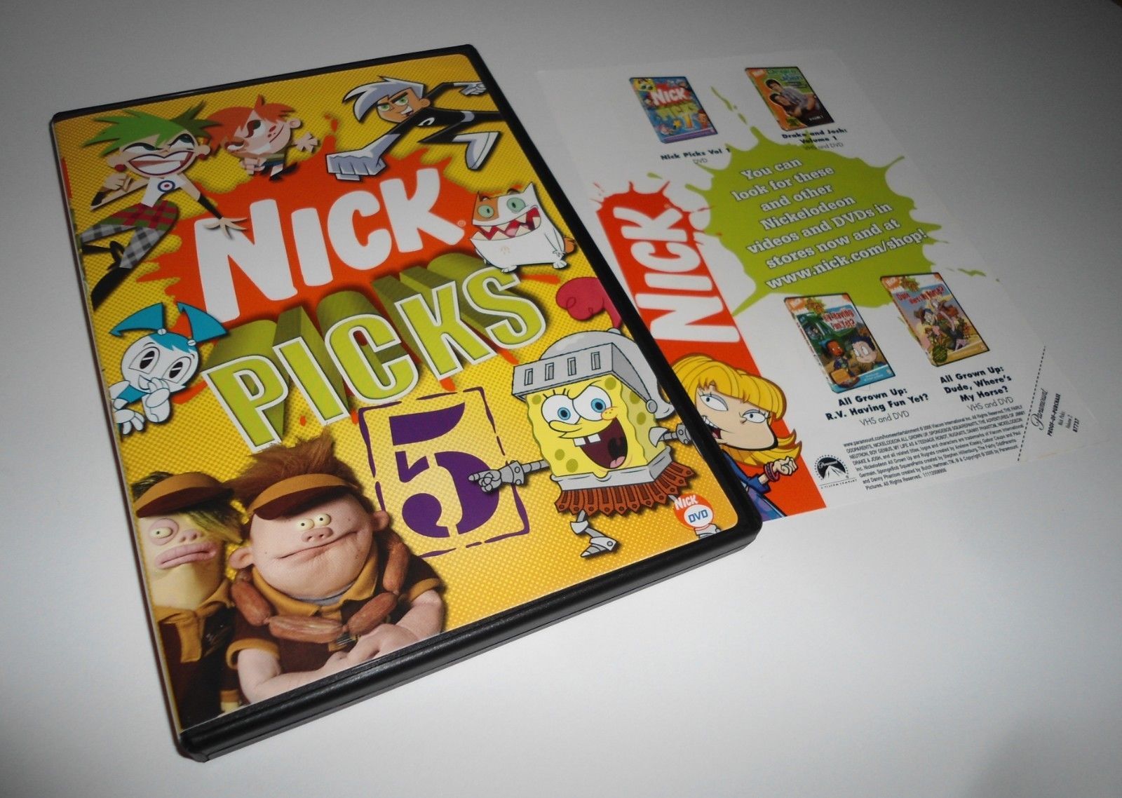 Nick Picks Vol. 5 Nickelodeon DVD Mr. Meaty Spongebob SquarePants Jimmy