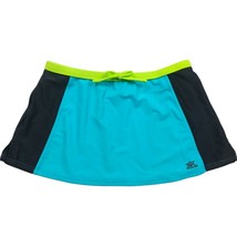 ZeroXposur Girls Swim Skirt Size 10 Blue Black Stretch Beach Pool - $19.80