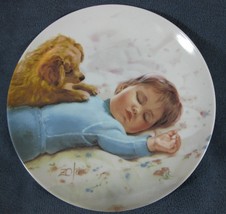 Waiting To Play Children and Pets Collectors Plate Zolan Pemberton &amp; Oakes - $14.95