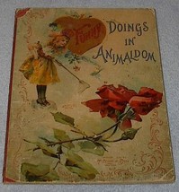 Old Antique Children's Book, Funny Doings in Animaldom - $30.00