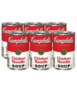 Lot of 6 Campbell&#39;s Condensed Chicken Noodle Soup 10.75 oz Cans - $16.50